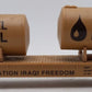 K-Line K691-8028 O Gauge Operation Iraqi Freedom Flatcar with 2 Tanks VG