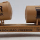 K-Line K691-8028 O Gauge Operation Iraqi Freedom Flatcar with 2 Tanks VG