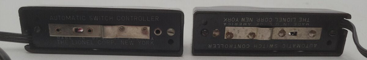 Lionel O22 Vintage O Left-Hand & Right-Hand Remote Control Switches (Pair of 2) VG/Box