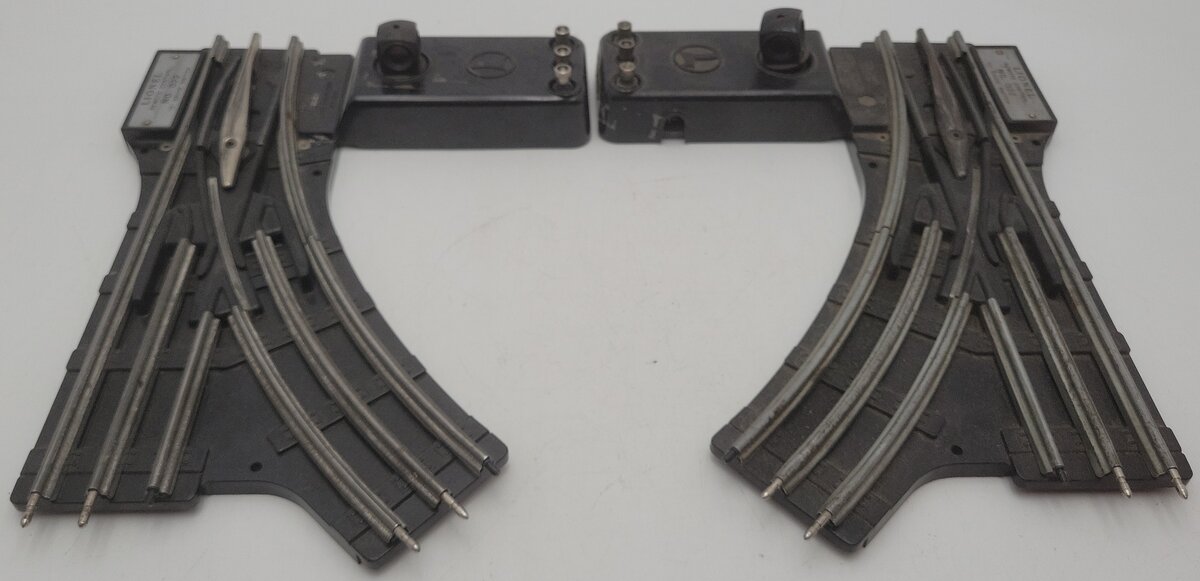 Lionel O22 Vintage O Left-Hand & Right-Hand Remote Control Switches (Pair of 2) VG/Box