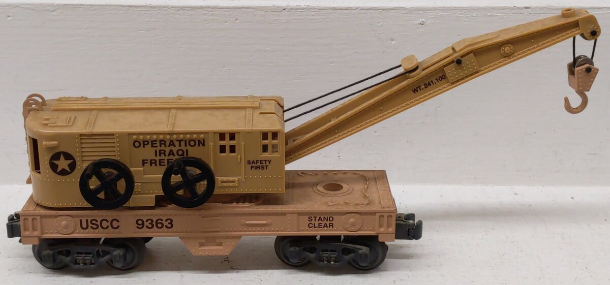 K-Line K9363 O Gauge Operation Iraqi Freedom Crane Car EX