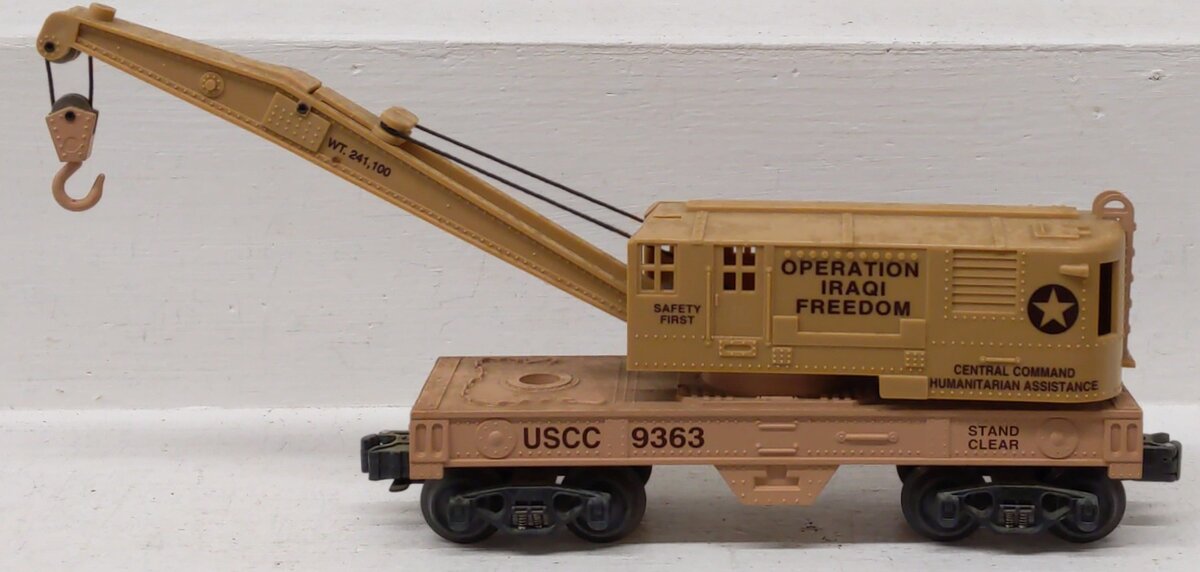 K-Line K9363 O Gauge Operation Iraqi Freedom Crane Car EX