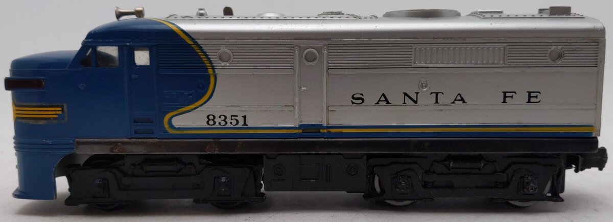 Lionel 6-8351 Santa Fe Blue & Silver Powered Alco A Unit VG