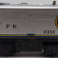 Lionel 6-8351 Santa Fe Blue & Silver Powered Alco A Unit VG