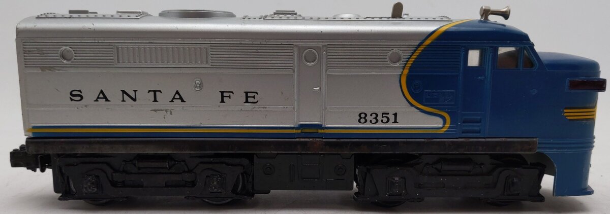 Lionel 6-8351 Santa Fe Blue & Silver Powered Alco A Unit VG