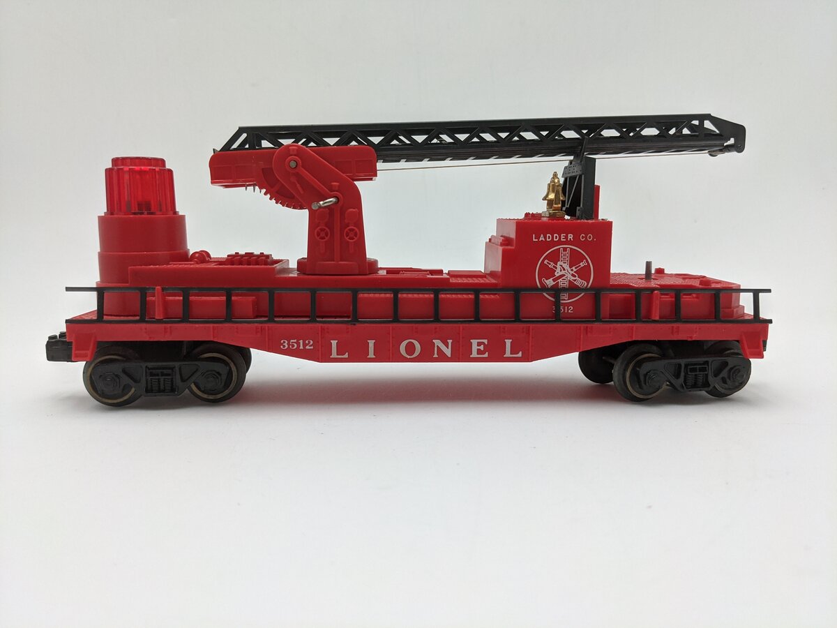 Lionel 3512 Vintage Fire Ladder Car with Ladder EX