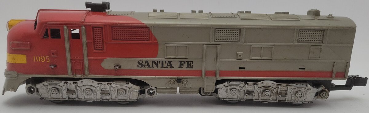 Marx 1095 Vintage O Gauge Santa Fe Powered Diesel Locomotive VG