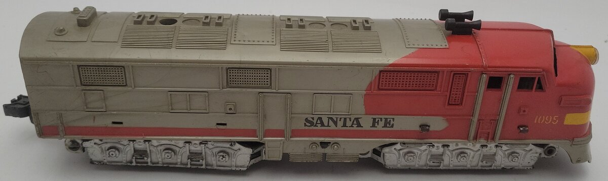 Marx 1095 Vintage O Gauge Santa Fe Powered Diesel Locomotive VG