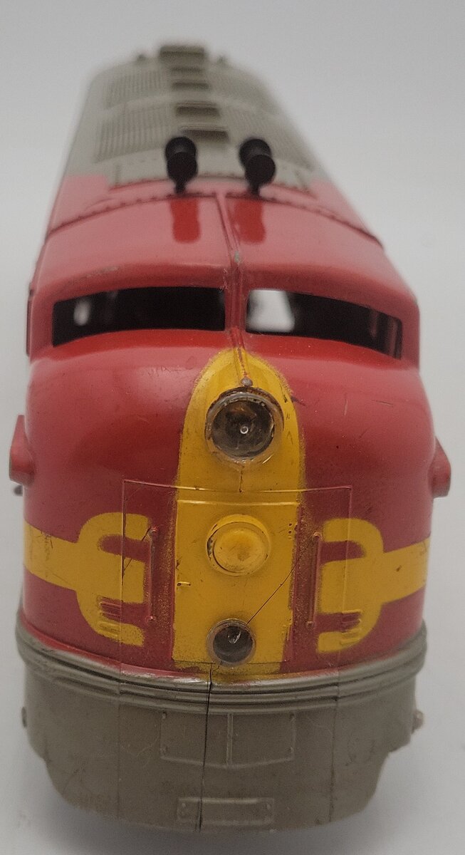 Marx 1095 Vintage O Gauge Santa Fe Powered Diesel Locomotive VG