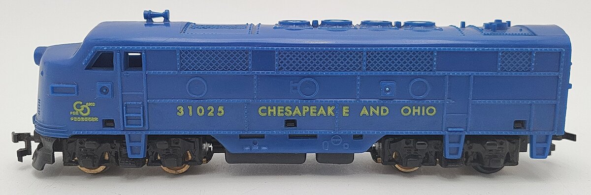 American Flyer 31025 HO Scale Chesapeake & Ohio F7 Powered Diesel Locomotive VG
