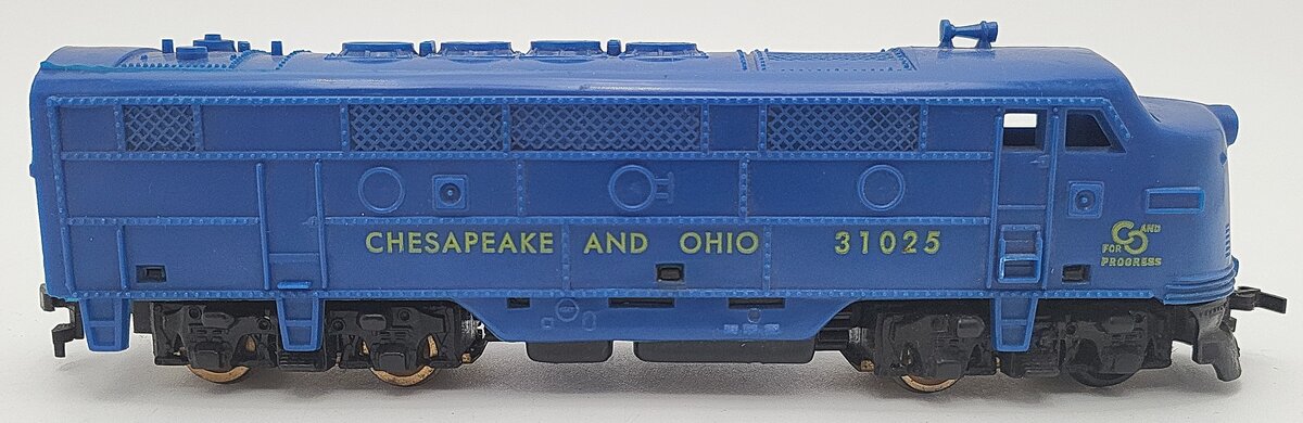 American Flyer 31025 HO Scale Chesapeake & Ohio F7 Powered Diesel Locomotive VG