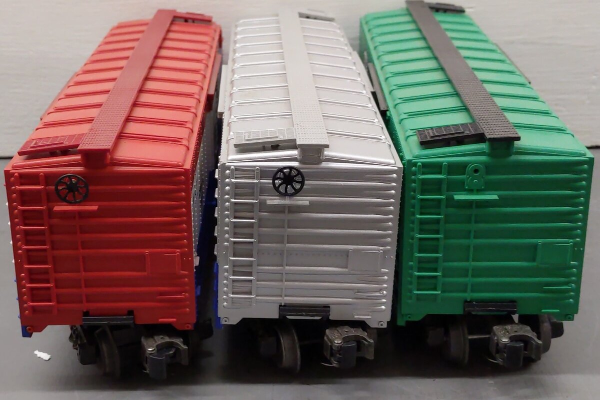 Lionel O Gauge Assorted Boxcars 6-9803, 6-9801, 6-9826 [3] VG/Box