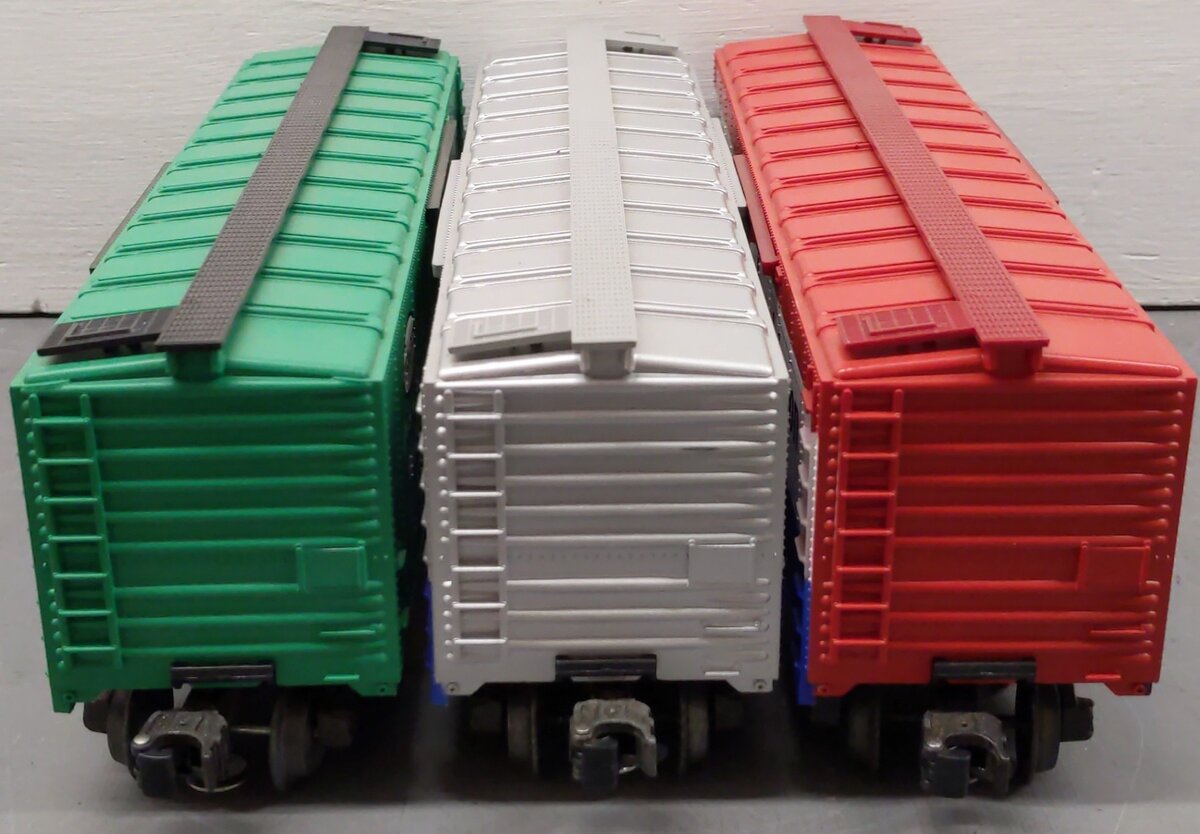 Lionel O Gauge Assorted Boxcars 6-9803, 6-9801, 6-9826 [3] VG/Box