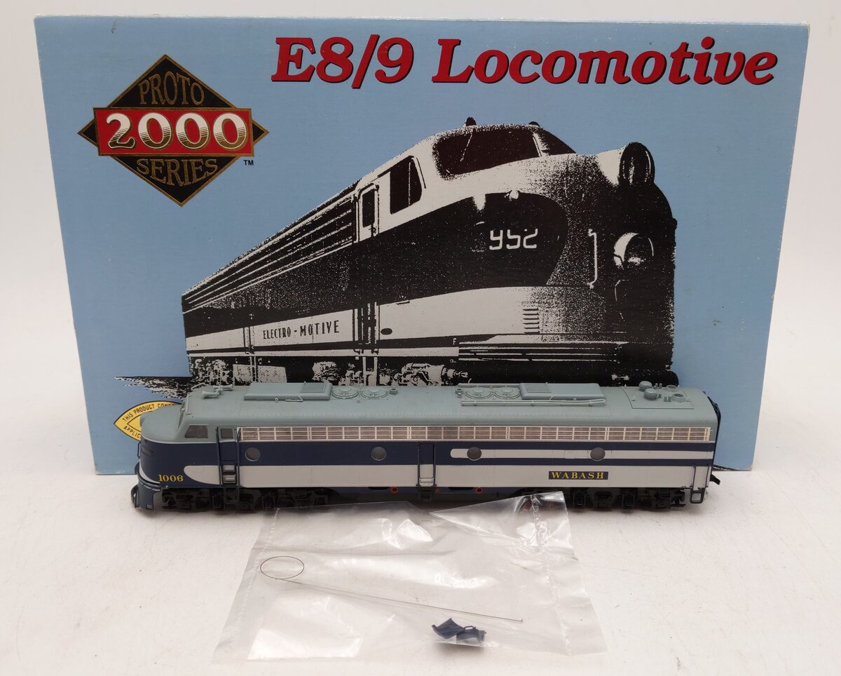 Proto 2000 8198 HO Scale Wabash E8/9 Diesel Locomotive #1006 EX/Box