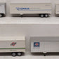 American Models SC6-5T S Gauge Impack 5-Unit Flatcar w/ Trailers EX/Box
