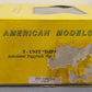 American Models SC6-5T S Gauge Impack 5-Unit Flatcar w/ Trailers EX/Box