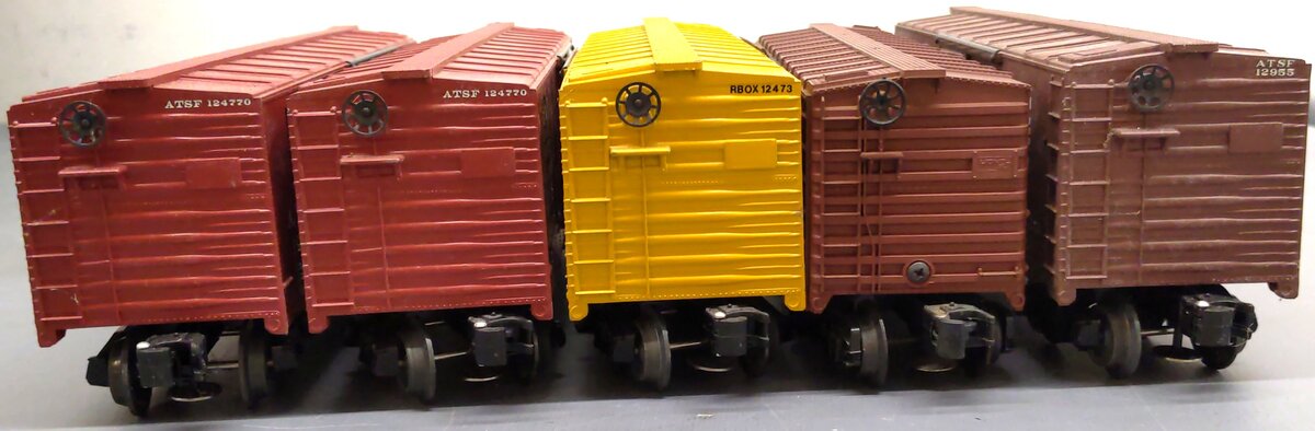 KMT & Lionel O Gauge Assorted freight Cars: 12473, 124770, 9230, 12955 [5] VG