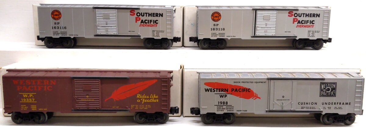KMT O Gauge Assorted Freight Cars: 19357, 163116, 1988 [4] EX/Box