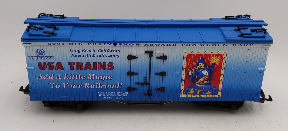 USA Trains G Scale Big Train Show Barbeque Car Refrigerator LN/Box