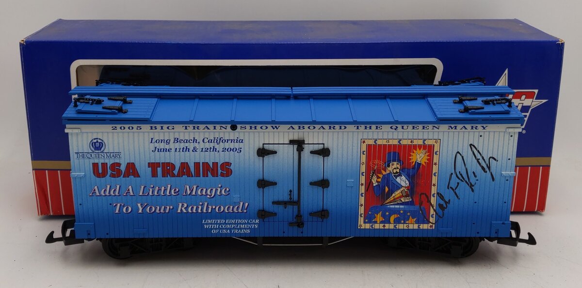 USA Trains G Scale Big Train Show Barbeque Car Refrigerator LN/Box
