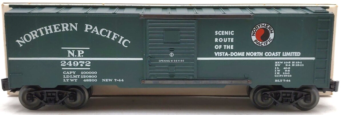 KMT 24972 O Northern Pacific Boxcar #24972 EX/Box