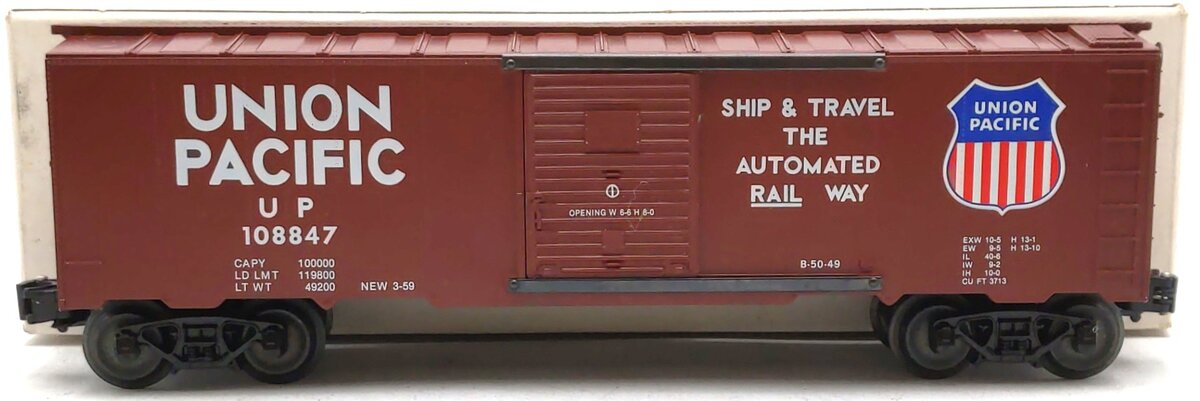 KMT O Union Pacific Box Car #108847 EX/Box