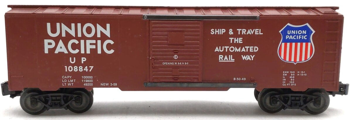 KMT O Union Pacific Box Car #108847 EX/Box