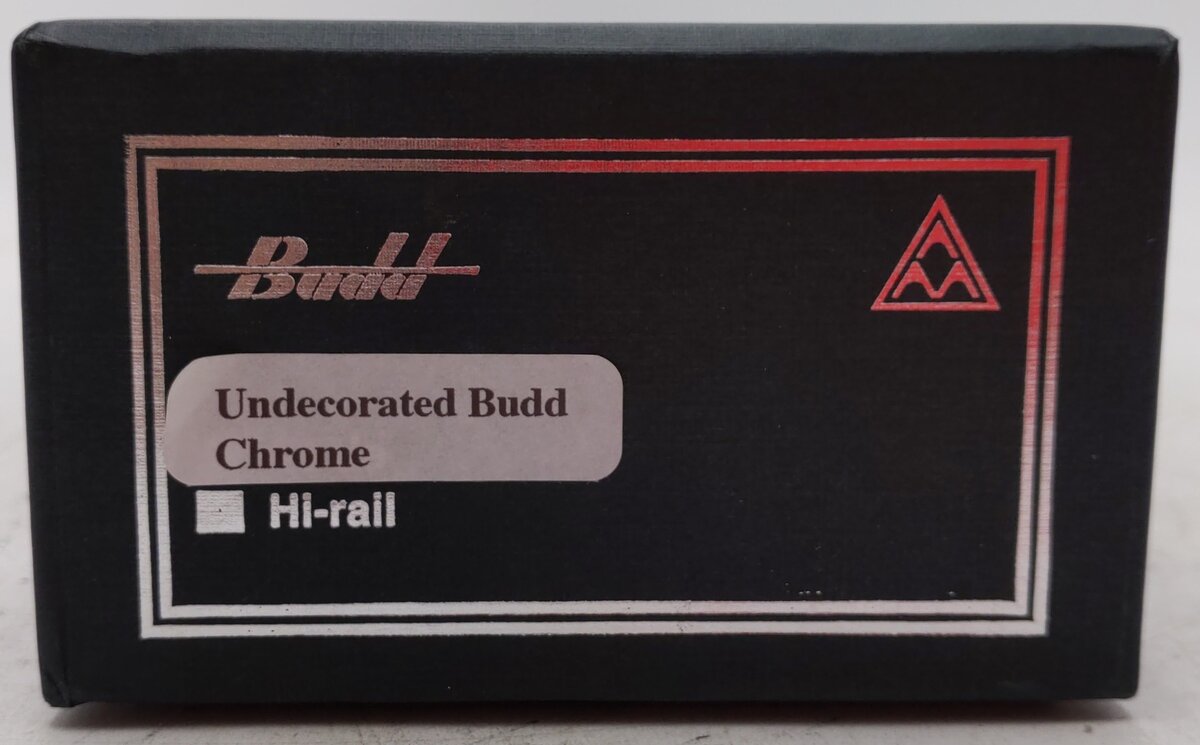 American Models S Gauge Chrome Undecorated Extra Budd Coach - Hi Rail EX/Box