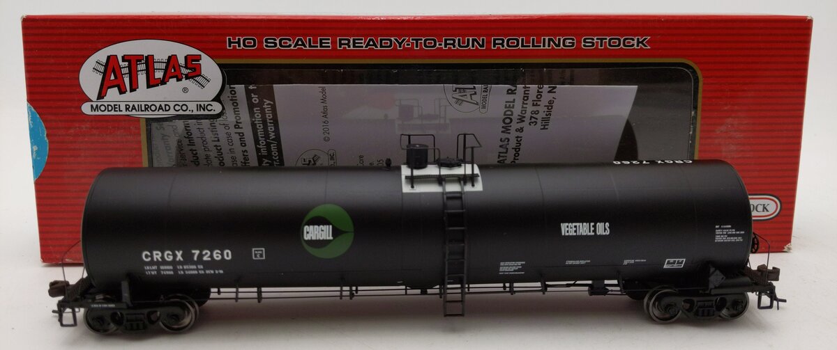 Atlas 20003842 HO Cargill Trinity CRGX 25,500-Gallon Tank Car #7260 LN/Box