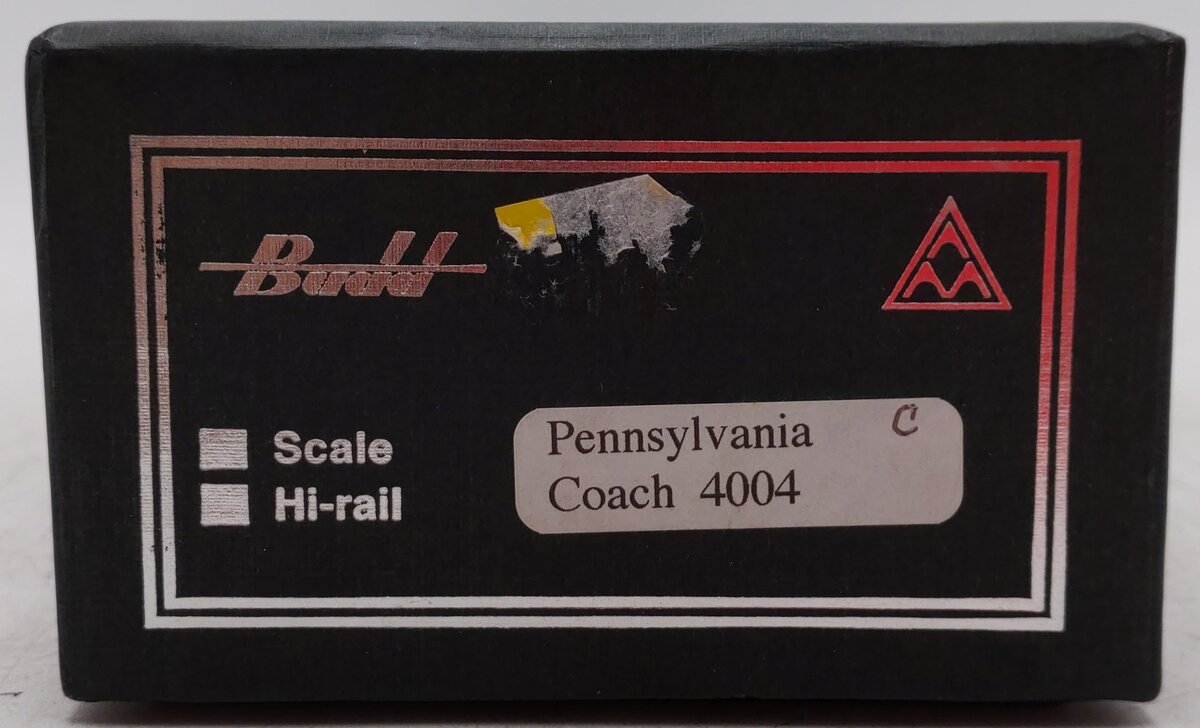 American Models BD8209 S Guage Hi-Rail Pennsylvania Coach 4004 EX/Box