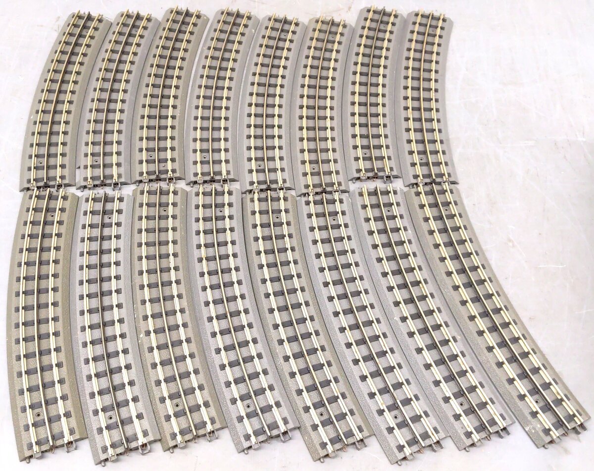 MTH 40-1002 O-31 Realtrax Track Full Curve Sections (16) EX