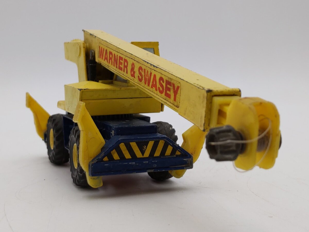 Corgi 4418 1:50 Warner & Swasey Yellow & Black 2-Axle Mobile Crane VG