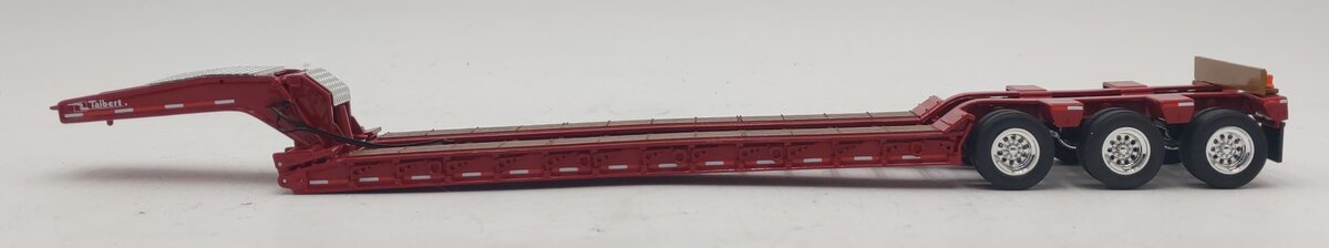 First Gear 1:50 Red Talbert Tri-Axle Lowboy Trailer LN