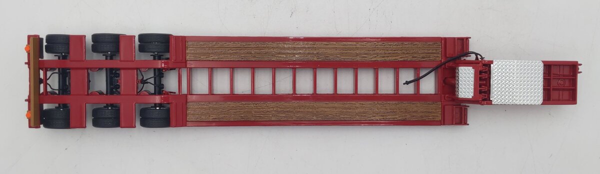 First Gear 1:50 Red Talbert Tri-Axle Lowboy Trailer LN