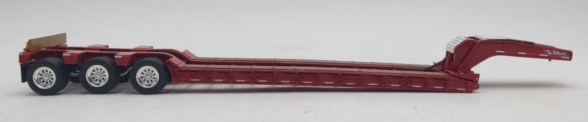 First Gear 1:50 Red Talbert Tri-Axle Lowboy Trailer LN