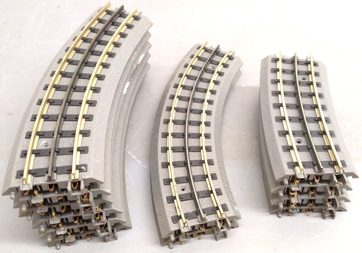 MTH RealTrax O Assorted Curved Track Sections [12] EX