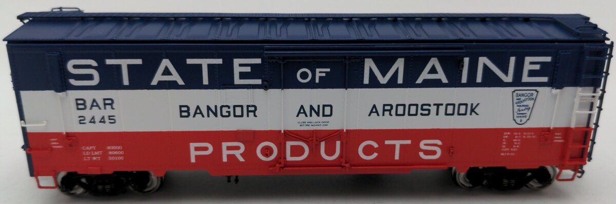 Crown Custom Imports CCI-264P HO BRASS BAR State of Maine Boxcar #2445 LN/Box