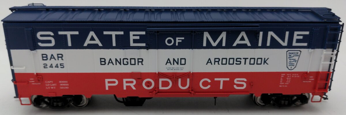 Crown Custom Imports CCI-264P HO BRASS BAR State of Maine Boxcar #2445 LN/Box