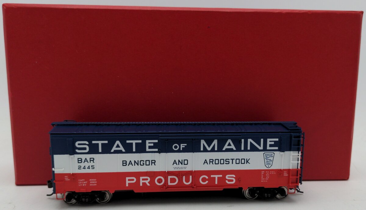 Crown Custom Imports CCI-264P HO BRASS BAR State of Maine Boxcar #2445 LN/Box