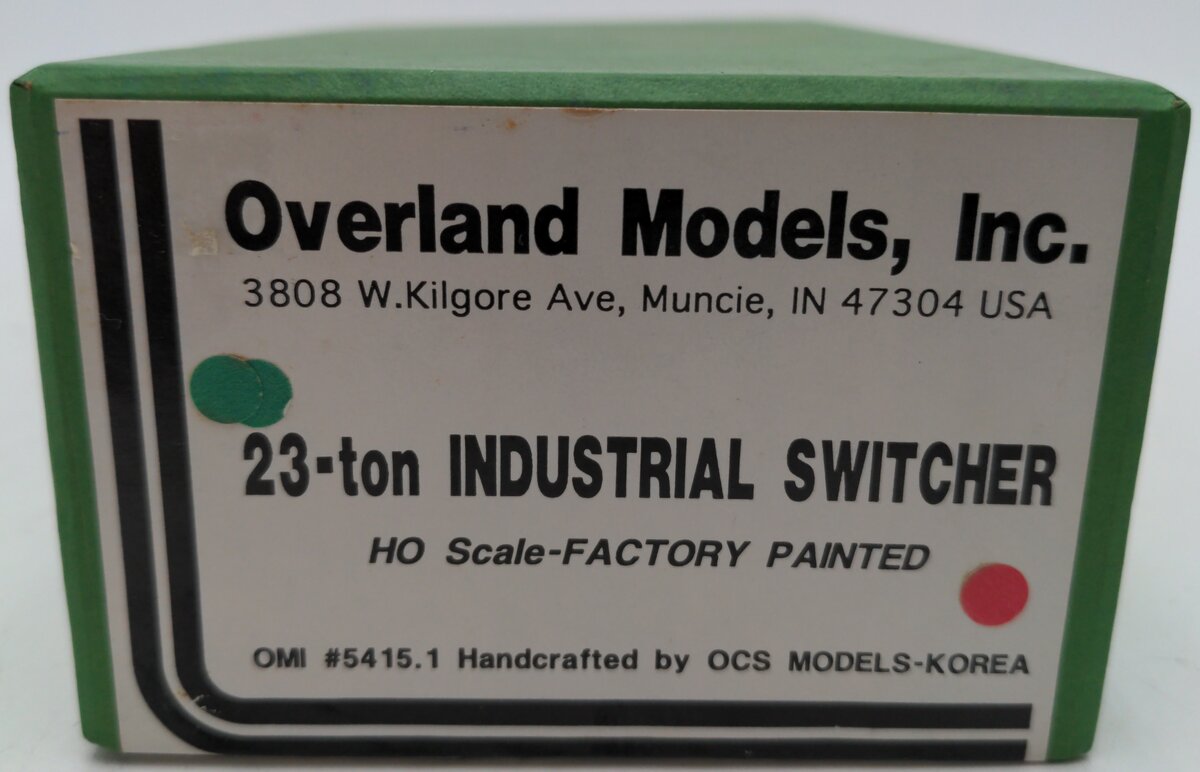 Overland 5415.1 HO Scale BRASS 23-Ton Industrial Switcher -FP LN/Box