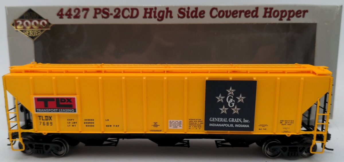Proto 2000 23370 HO TLDX 4427 PS-2CD High Side Covered Hopper #7689 LN/Box