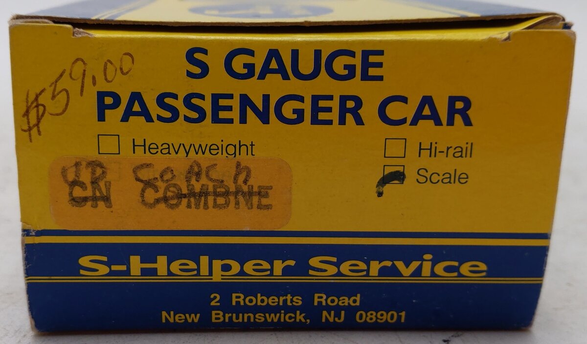 S-Helper S Gauge Union Pacific Coach Passenger Car VG/Box