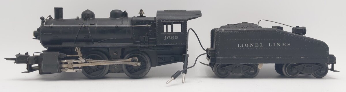 Lionel 1662 Vintage O-Gauge 0-4-0 Steam Locomotive & Tender VG