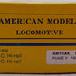 American Models 331 S Amtrak AC Hi-Rail F-40 PH II Powered Diesel Locomotive EX/Box