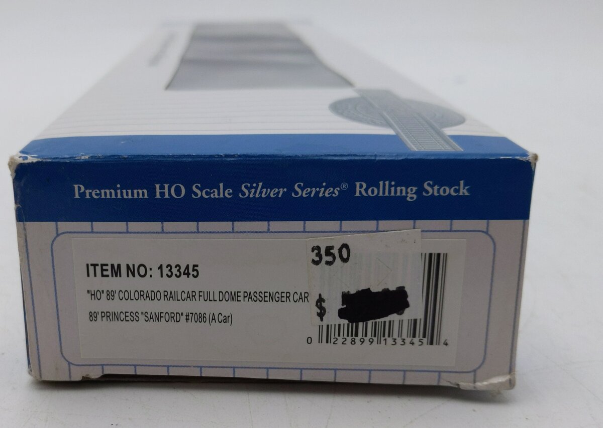 Bachmann 13345 HO Princess Sanford 89' Colorado Full-Dome Railcar #7086 LN/Box
