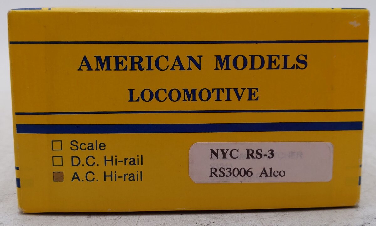 American Models RS3006 S Gauge NYC Alco RS-3 Diesel Locomotive #8245 EX/Box
