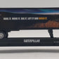 MTH 20-98460 O Gauge Caterpillar Flat Car with 48' Trailer #200532 EX