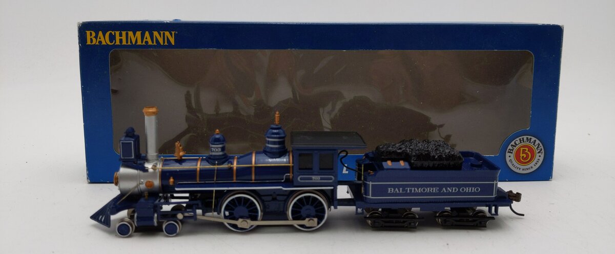 Bachmann 51144 HO Baltimore & Ohio 4-4-0 American Steam Locomotive & Tender LN/Box
