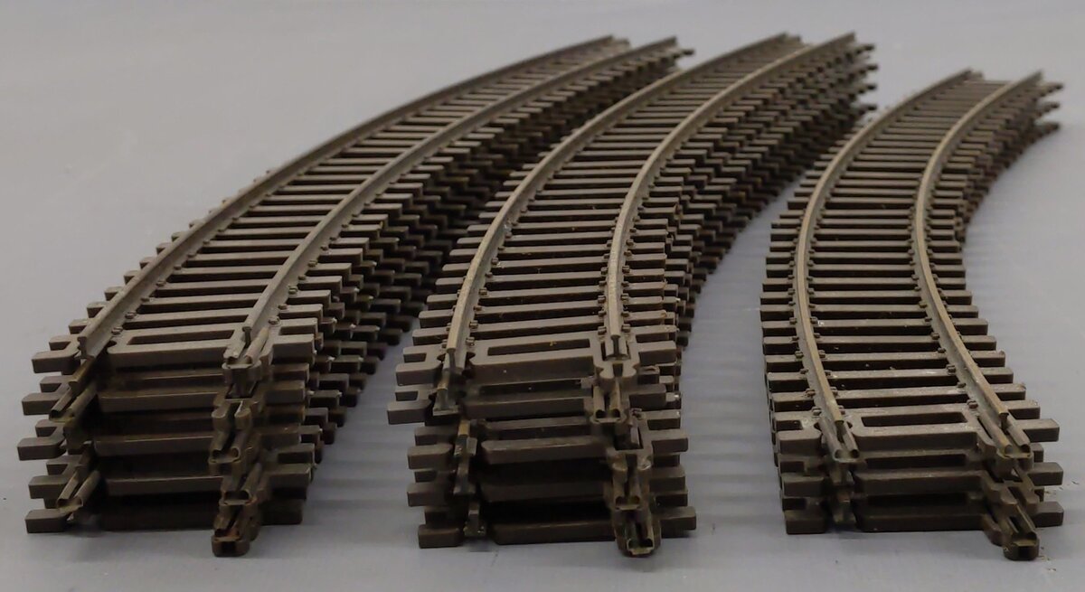 American Models S Scale Full Length Curved Track Sections [13] VG