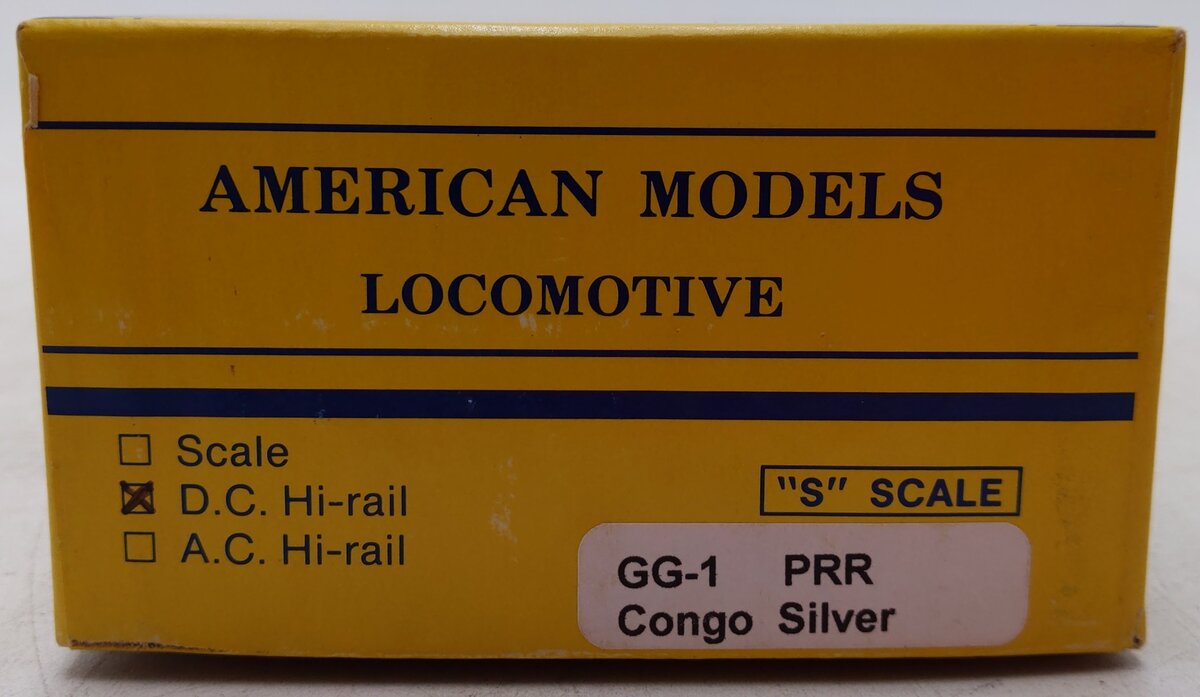 American Models 4872 S Guage PRR GG-1 Electric Locomotive - AC Hi Rail EX/Box